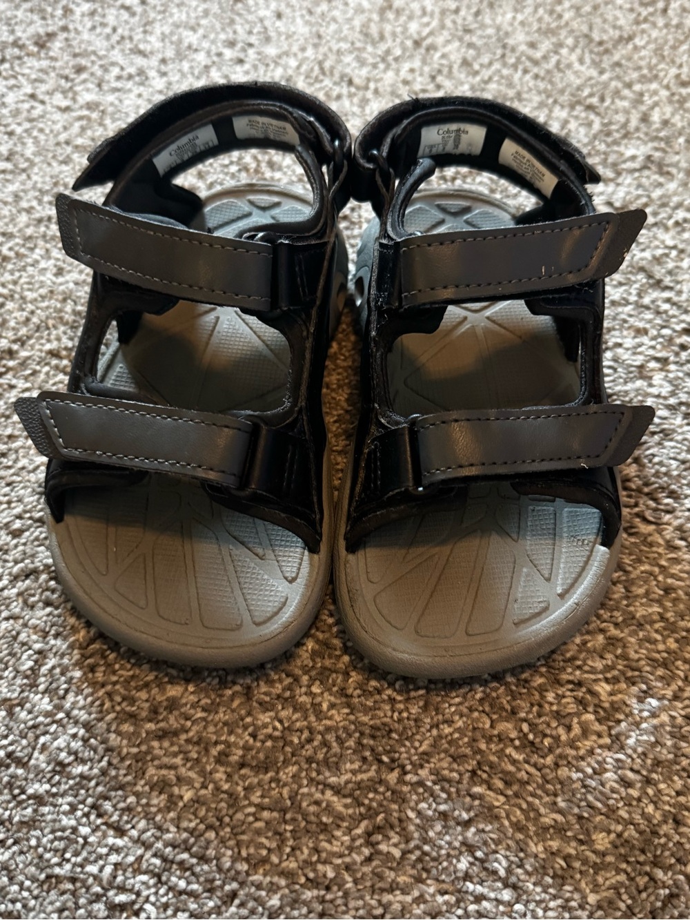 Columbia Children’s Techsun 3 strap black sandal Toddler Boys Girl Sz 9 summer